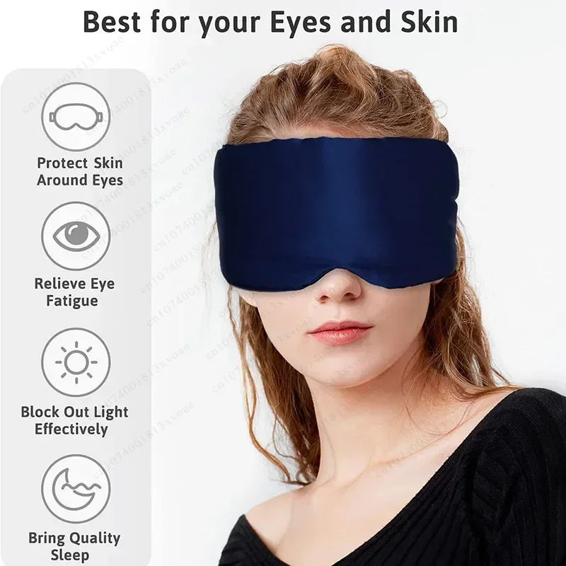 Premium Light-Blocking Eyepatch Sleep Mask – Soft Padded Eye Shade for Deep Rest & Travel - The Little Market Shop