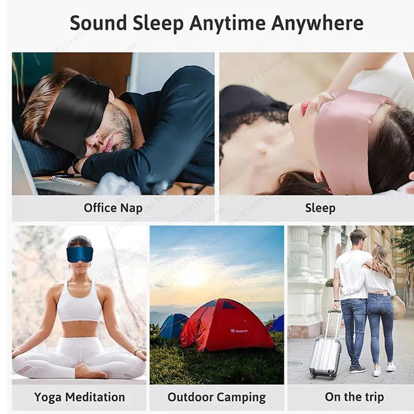 Premium Light-Blocking Eyepatch Sleep Mask – Soft Padded Eye Shade for Deep Rest & Travel - The Little Market Shop