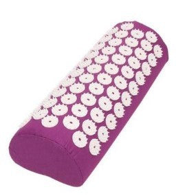 Purple acupressure roller with white nodes on a white background