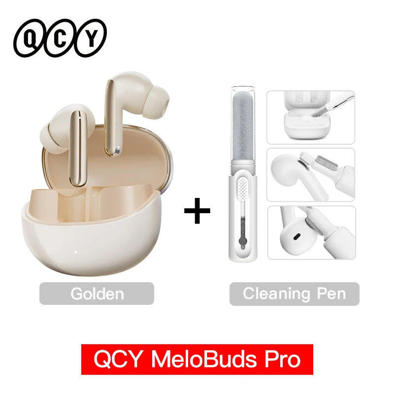 QCY MeloBuds Pro ANC Earbuds – Wireless Hi-Res LDAC Bluetooth 5.3 - The Little Market Shop