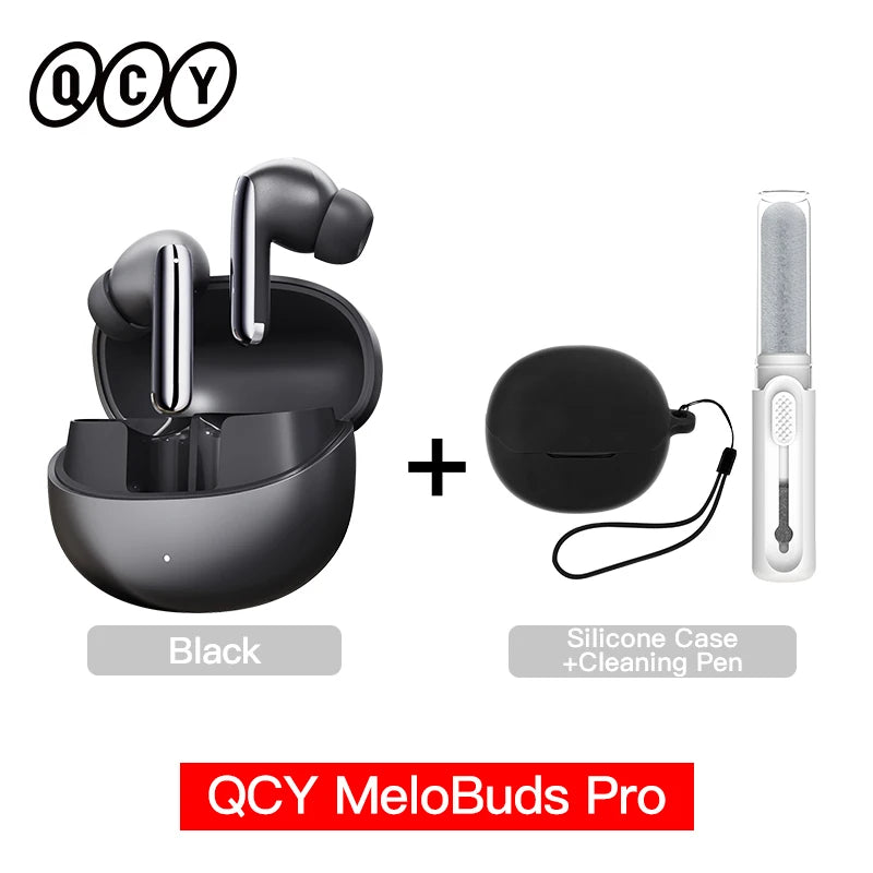 QCY MeloBuds Pro ANC Earbuds – Wireless Hi-Res LDAC Bluetooth 5.3 - The Little Market Shop