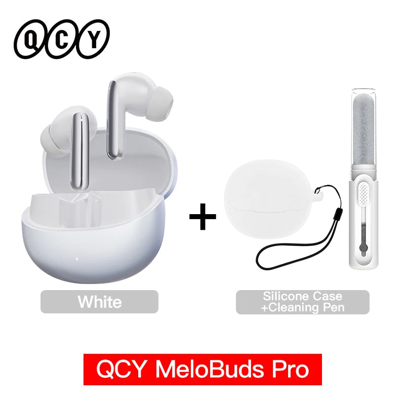 QCY MeloBuds Pro ANC Earbuds – Wireless Hi-Res LDAC Bluetooth 5.3 - The Little Market Shop