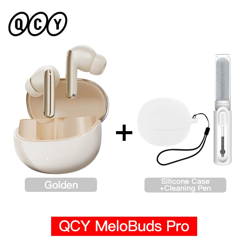 QCY MeloBuds Pro ANC Earbuds – Wireless Hi-Res LDAC Bluetooth 5.3 - The Little Market Shop