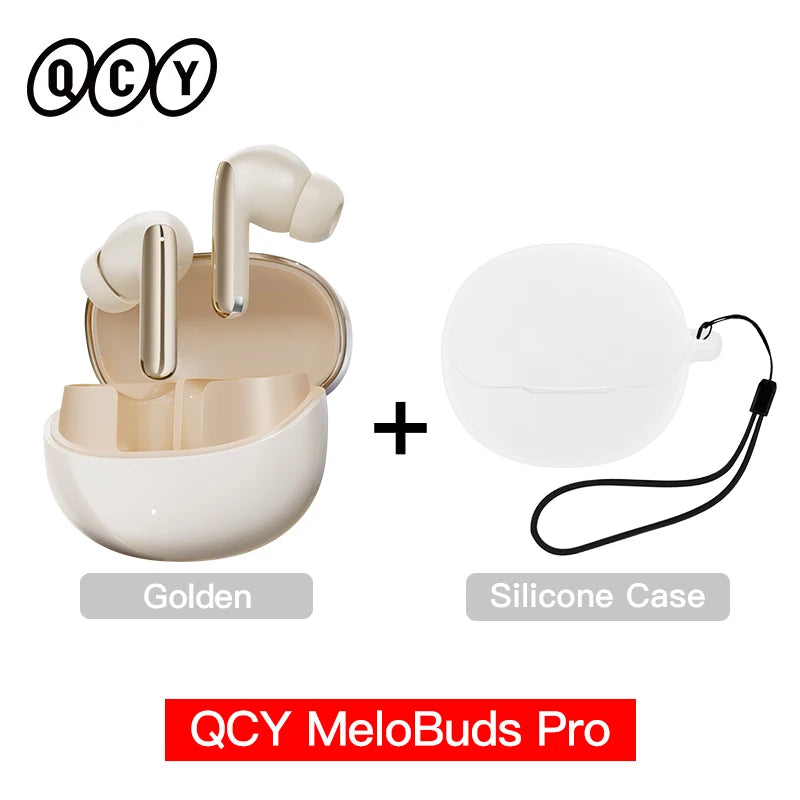 QCY MeloBuds Pro ANC Earbuds – Wireless Hi-Res LDAC Bluetooth 5.3 - The Little Market Shop