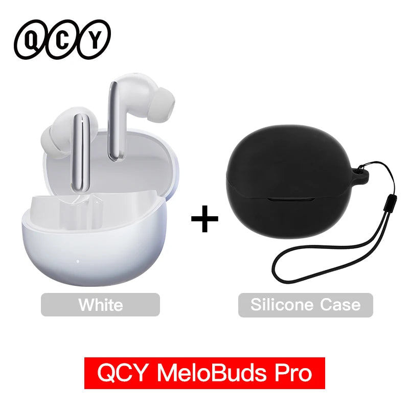 QCY MeloBuds Pro ANC Earbuds – Wireless Hi-Res LDAC Bluetooth 5.3 - The Little Market Shop