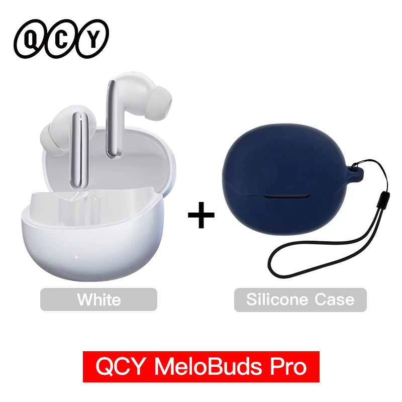 QCY MeloBuds Pro ANC Earbuds – Wireless Hi-Res LDAC Bluetooth 5.3 - The Little Market Shop