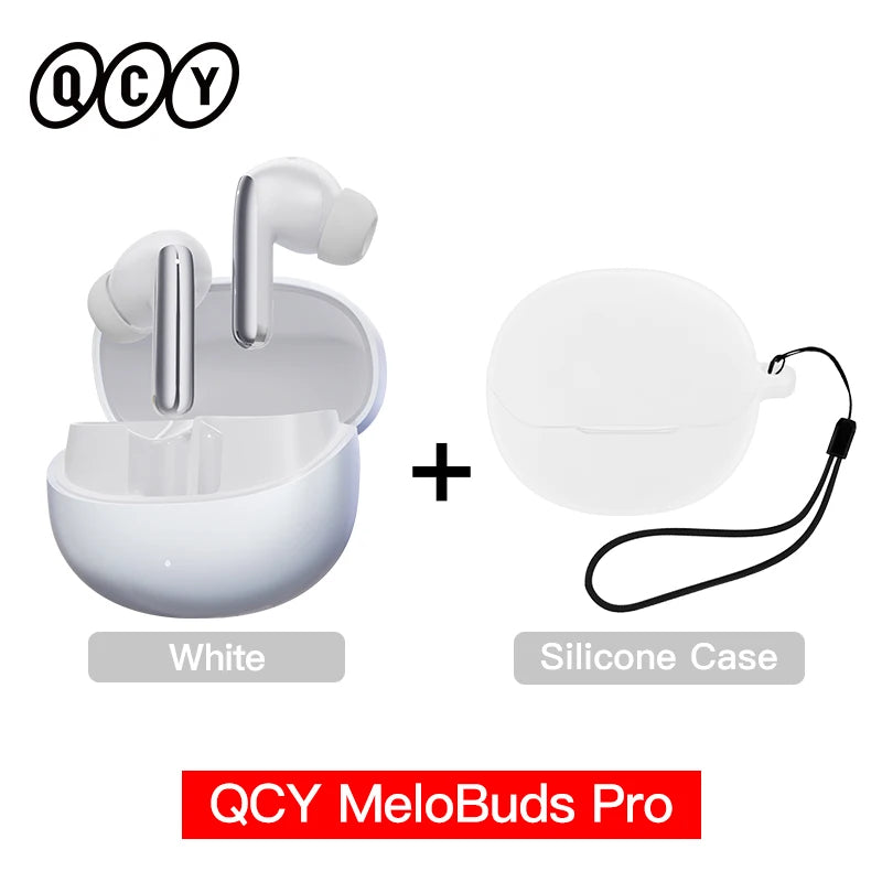 QCY MeloBuds Pro ANC Earbuds – Wireless Hi-Res LDAC Bluetooth 5.3 - The Little Market Shop