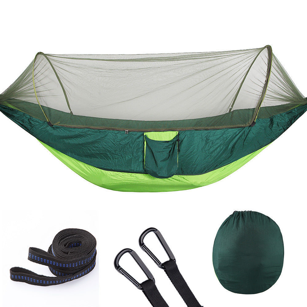 Quick Open Hammock with Mosquito Net – Perfect for Camping & Travel - The Little Market Shop
