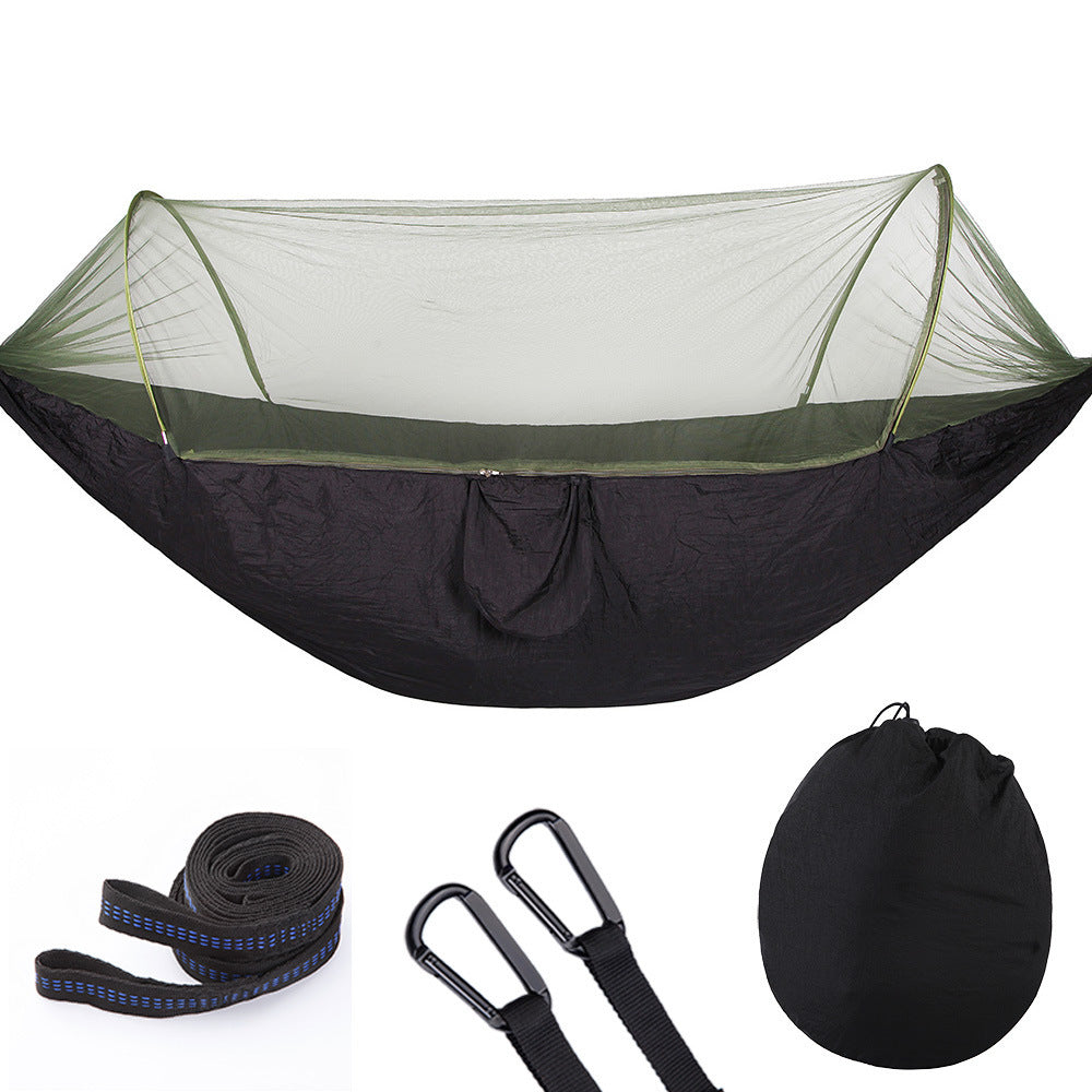 Quick Open Hammock with Mosquito Net – Perfect for Camping & Travel - The Little Market Shop