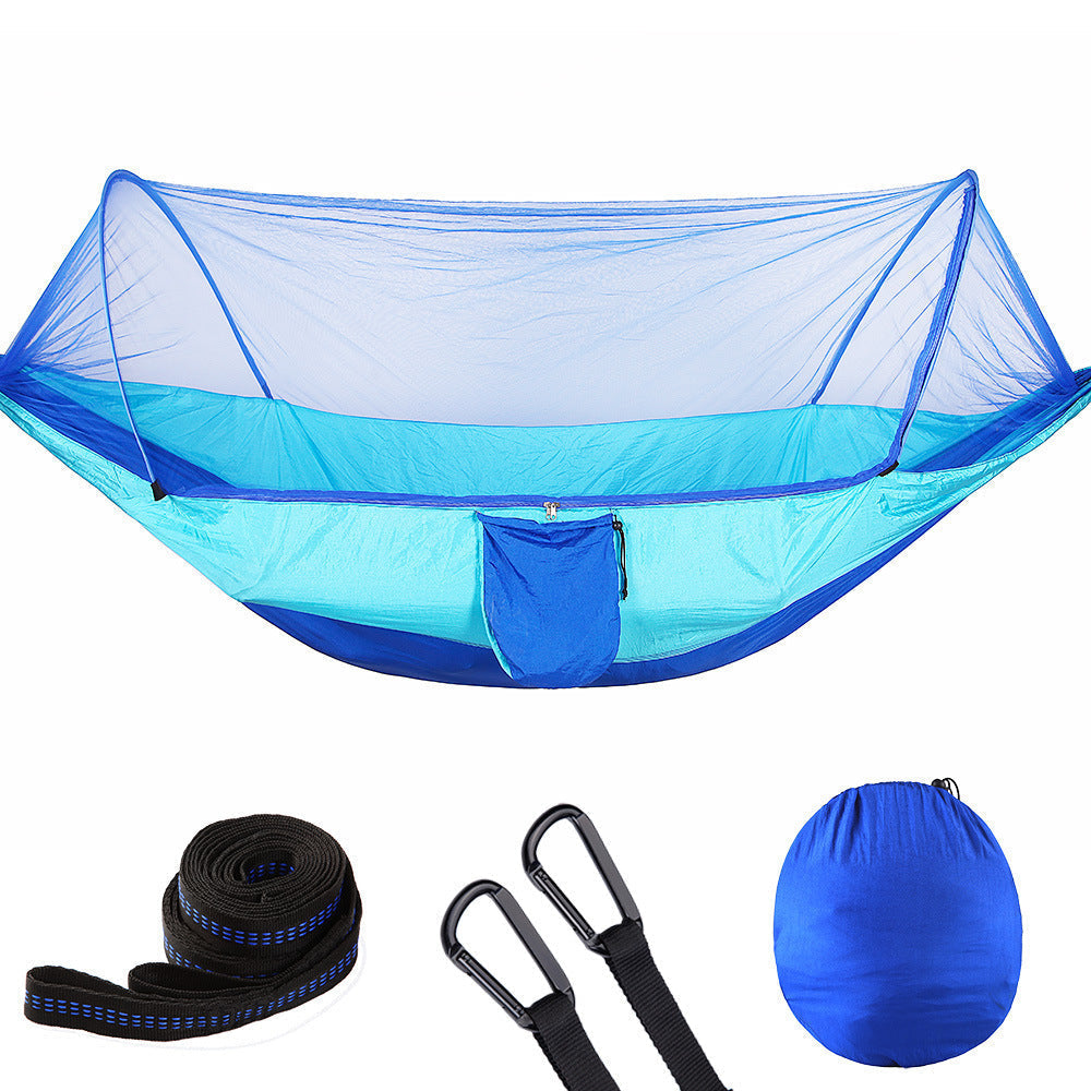 Quick Open Hammock with Mosquito Net – Perfect for Camping & Travel - The Little Market Shop