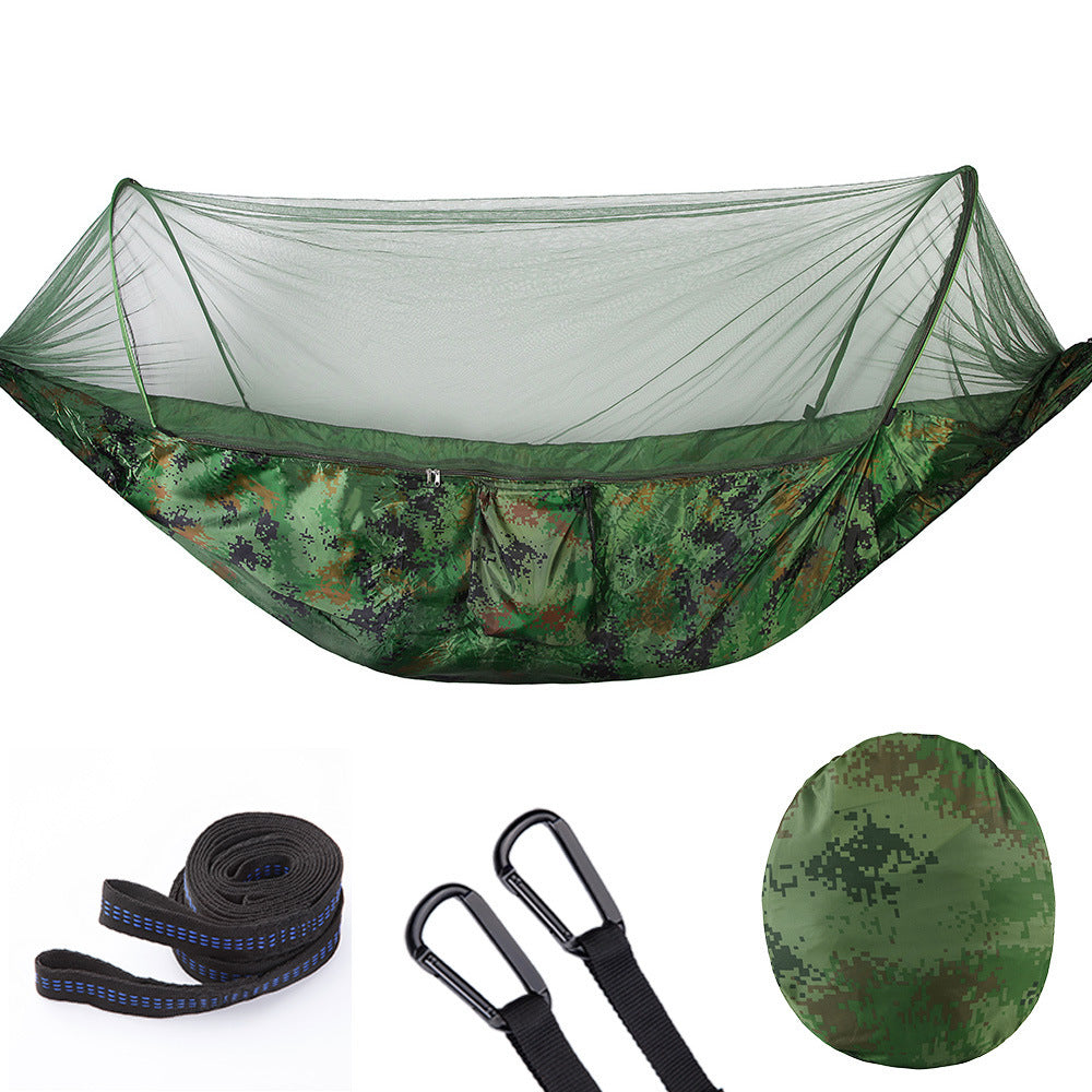 Quick Open Hammock with Mosquito Net – Perfect for Camping & Travel - The Little Market Shop