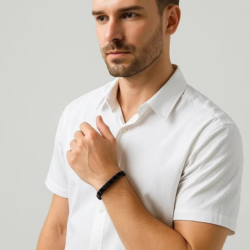 Hematite Bracelet for Men's Strength and Focus