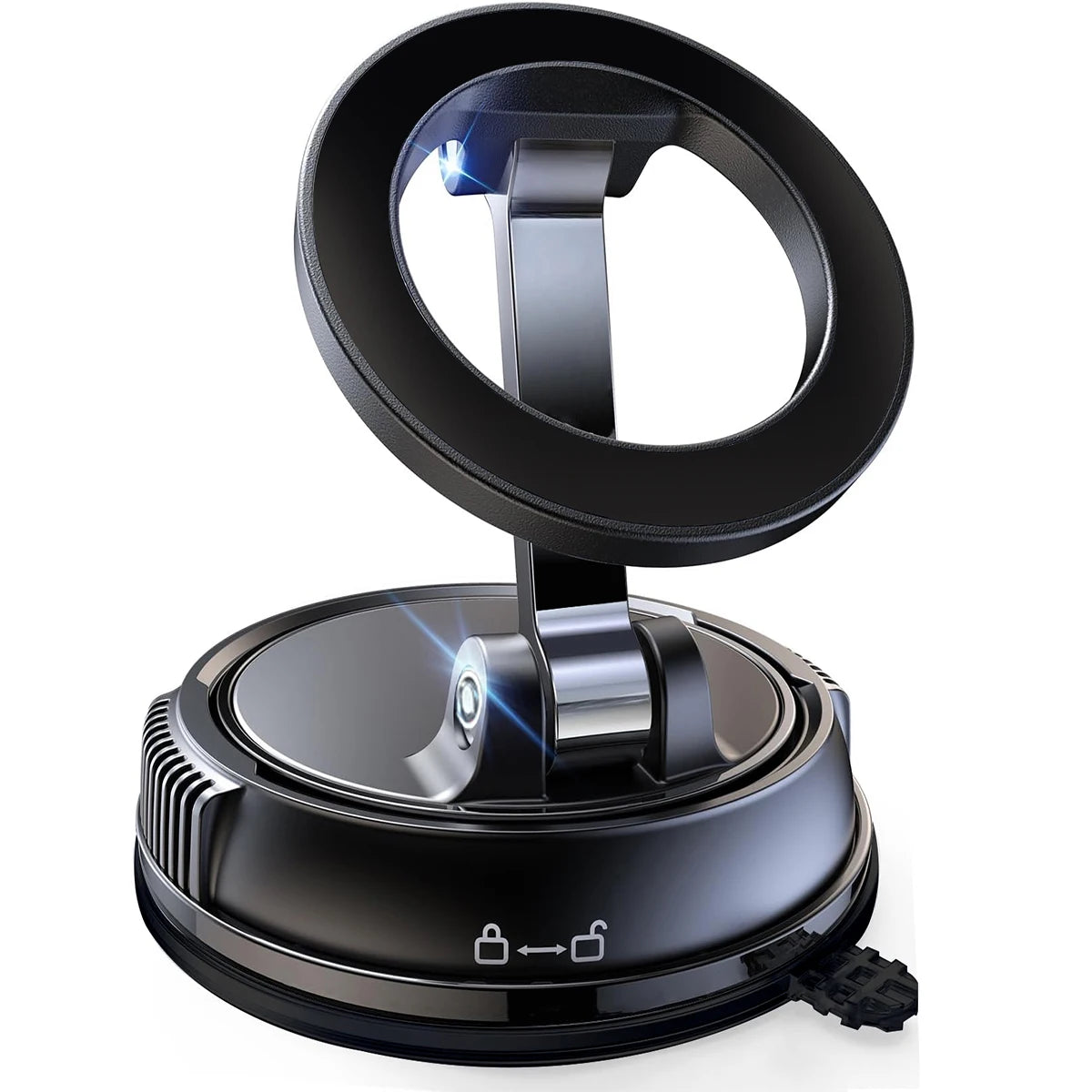 Magnetic Foldable Phone Stand & Car Mount – Compact MagSafe Grip Anywhere