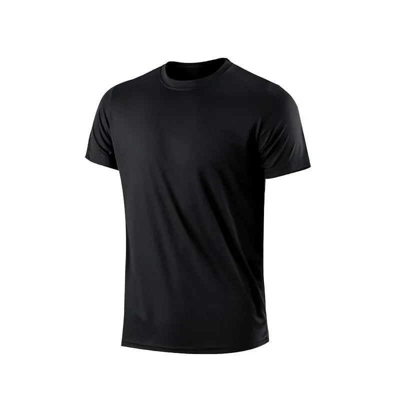 Men’s Breathable Quick-Dry Sports T-Shirt – Lightweight Short Sleeve Gym & Fitness Top - The Little Market Shop