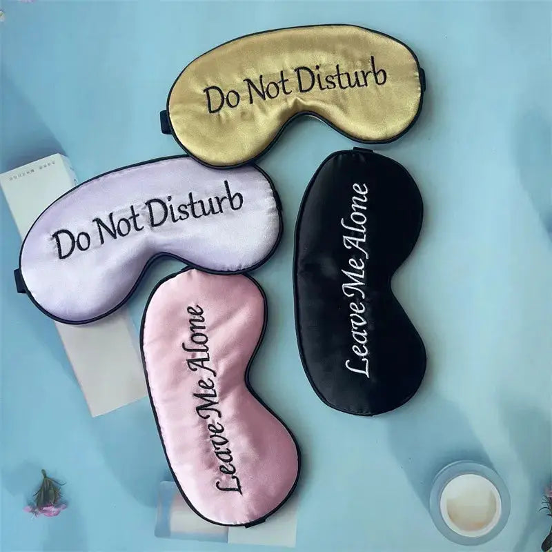 Sleep in Style with our Embroidered Silk Sleep Mask, Offering Chic Slumber and Luxurious Comfort Soft Blackout Blindfold With Adjustable Strap - The Little Market Shop