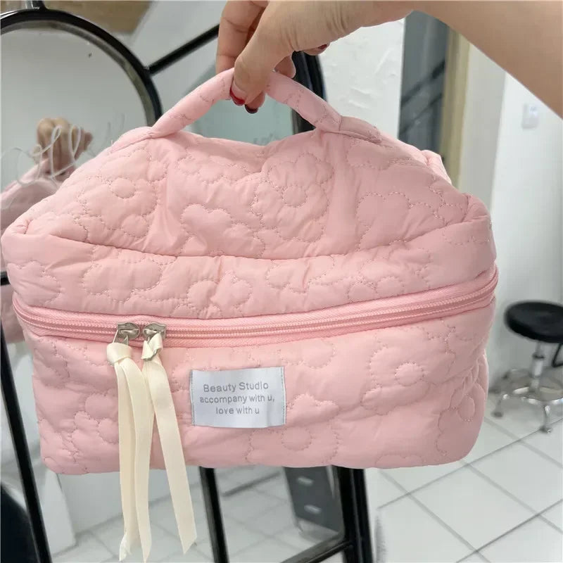 Organise in Style with Our New Flower Pattern Women's Makeup Bag - The Little Market Shop