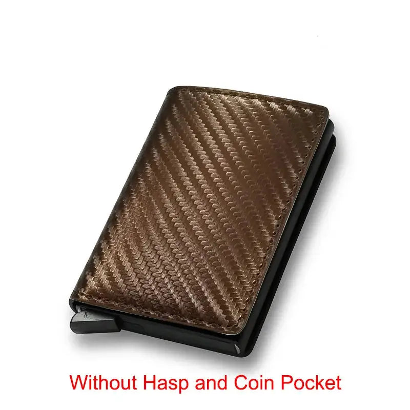 Sleek and Secure Carbon Fiber Slim Aluminium Wallet – YRFID-Blocking Men's Wallet Credit Card Holder! - The Little Market Shop