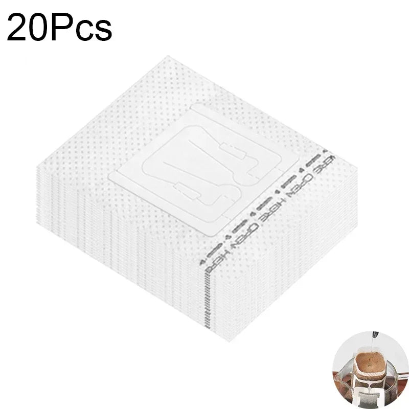 Convenient Disposable Drip Coffee Filter Bags - 20/50/100pcs Coffee Filter Paper Bags - The Little Market Shop