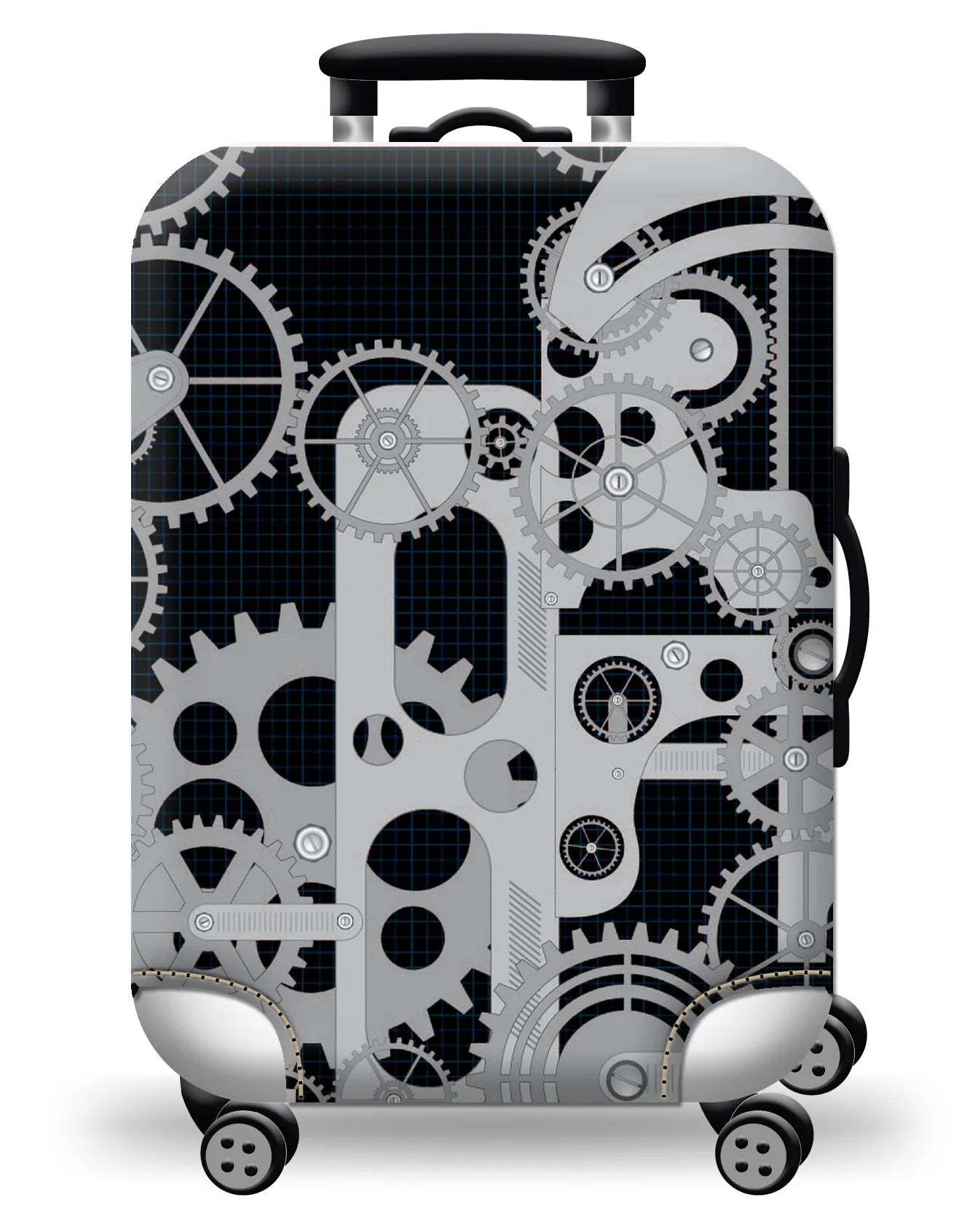 Protect Your Luggage in Style with Our Durable World Map Luggage Cover - The Little Market Shop