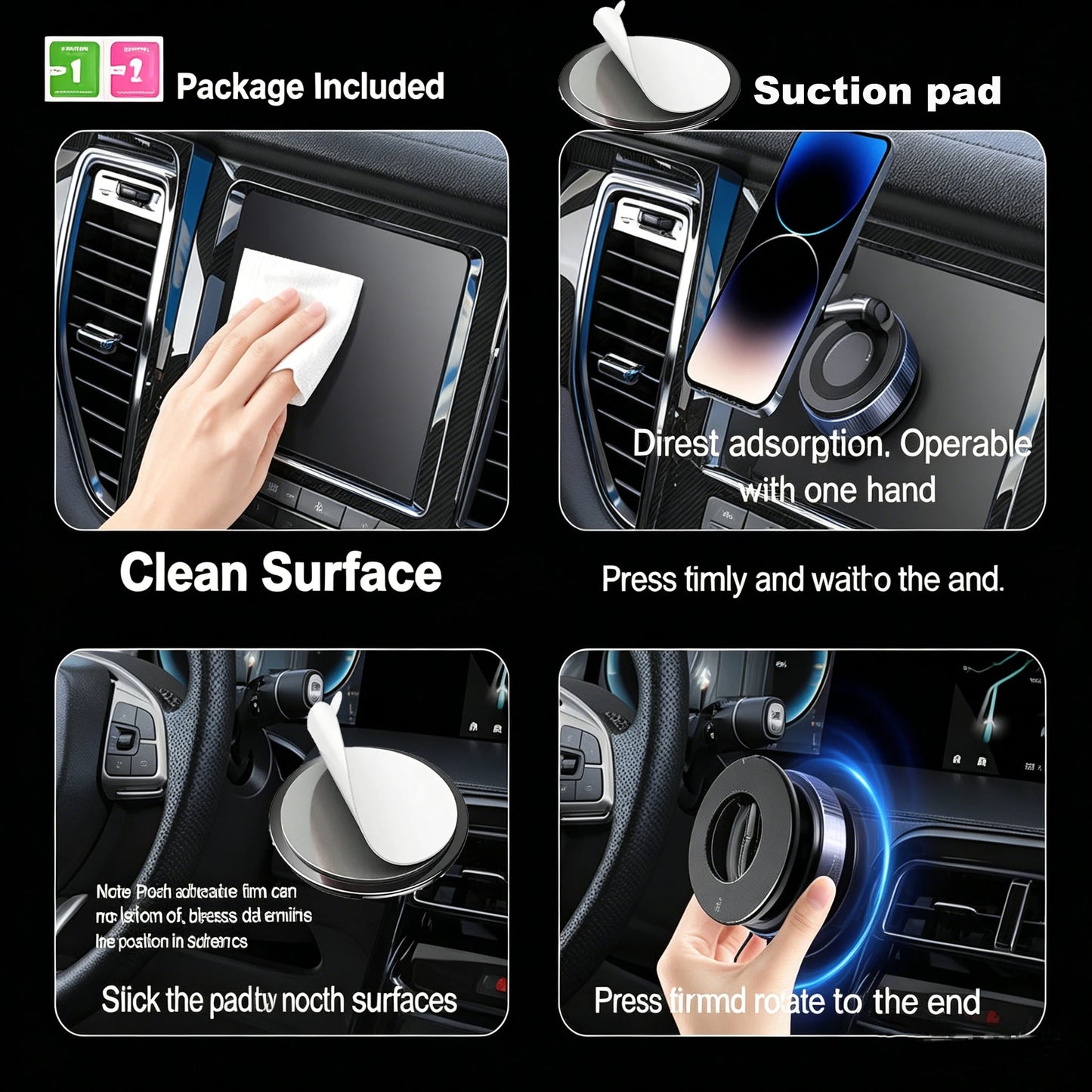 Magnetic Foldable Phone Stand & Car Mount – Compact MagSafe Grip Anywhere