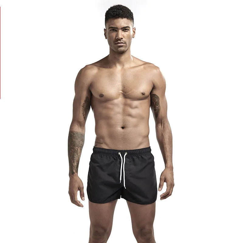 Quick-Dry Men's Swim Trunks with Drawstring Waist and Pockets - The Little Market Shop
