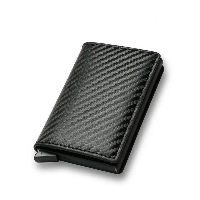 Sleek and Secure Carbon Fiber Slim Aluminium Wallet – YRFID-Blocking Men's Wallet Credit Card Holder! - The Little Market Shop