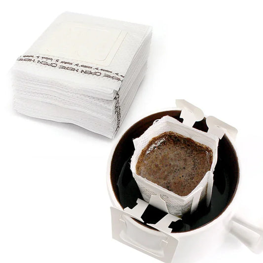 Convenient Disposable Drip Coffee Filter Bags - 20/50/100pcs Coffee Filter Paper Bags - The Little Market Shop