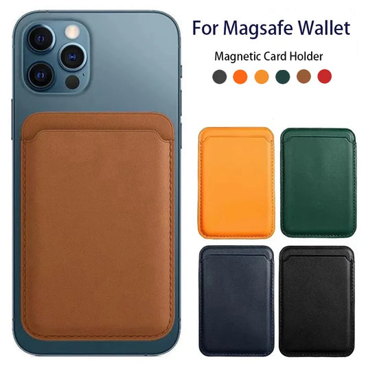 Premium Magnetic Leather Wallet Case for iPhone - Stylish, Secure, and Slim! For iPhone 14 Pro Max 13 12 Phone Bag Cover - The Little Market Shop
