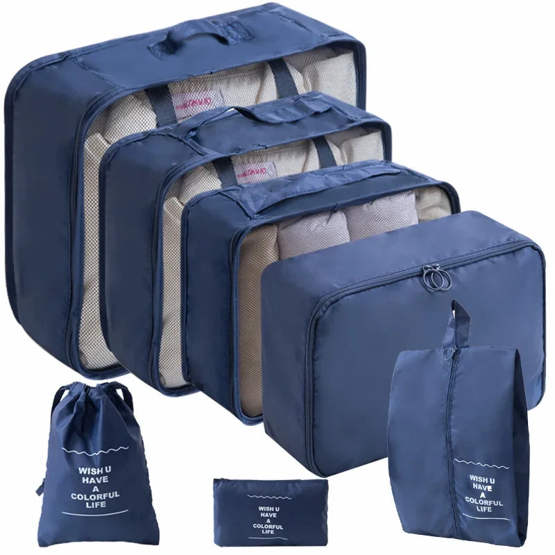 Travel Packing Cubes Set for an Organised Suitcase