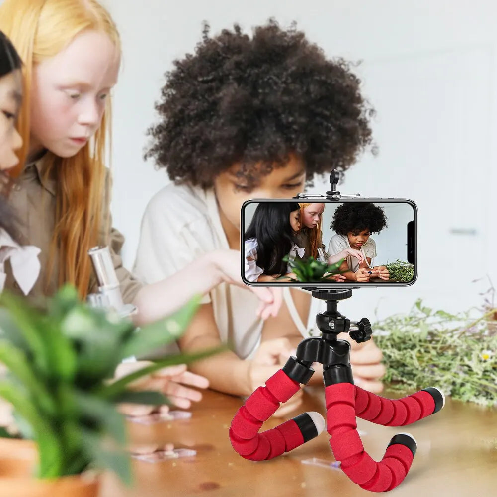 Mini Tripod For IPhone Camera Flexible sponge octopus legs - The Little Market Shop