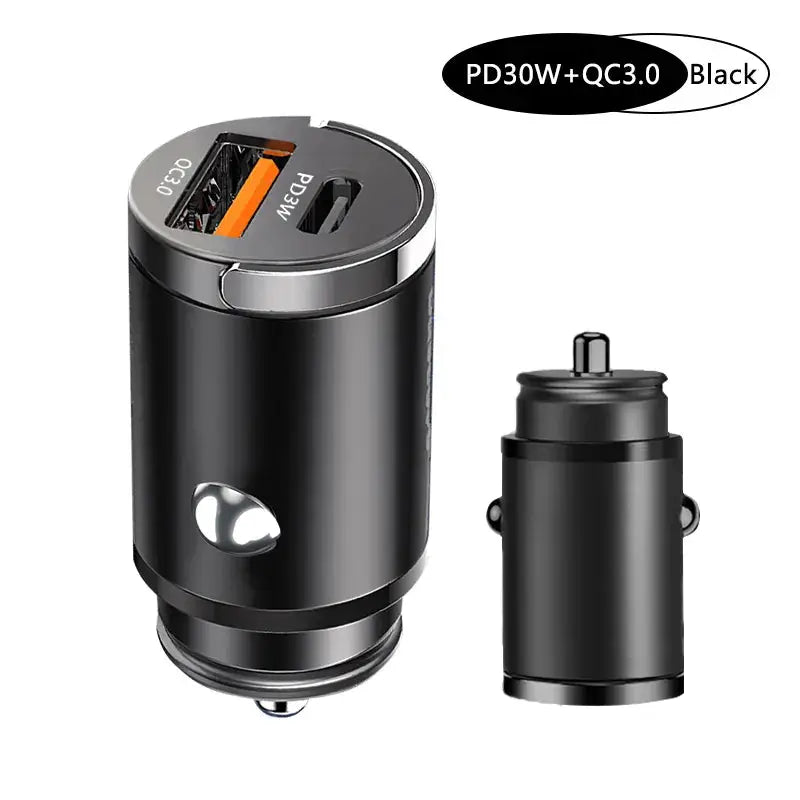 Fast charging car adapter 100W Mini Car Charger for iPhone & Samsung Smartphones. - The Little Market Shop