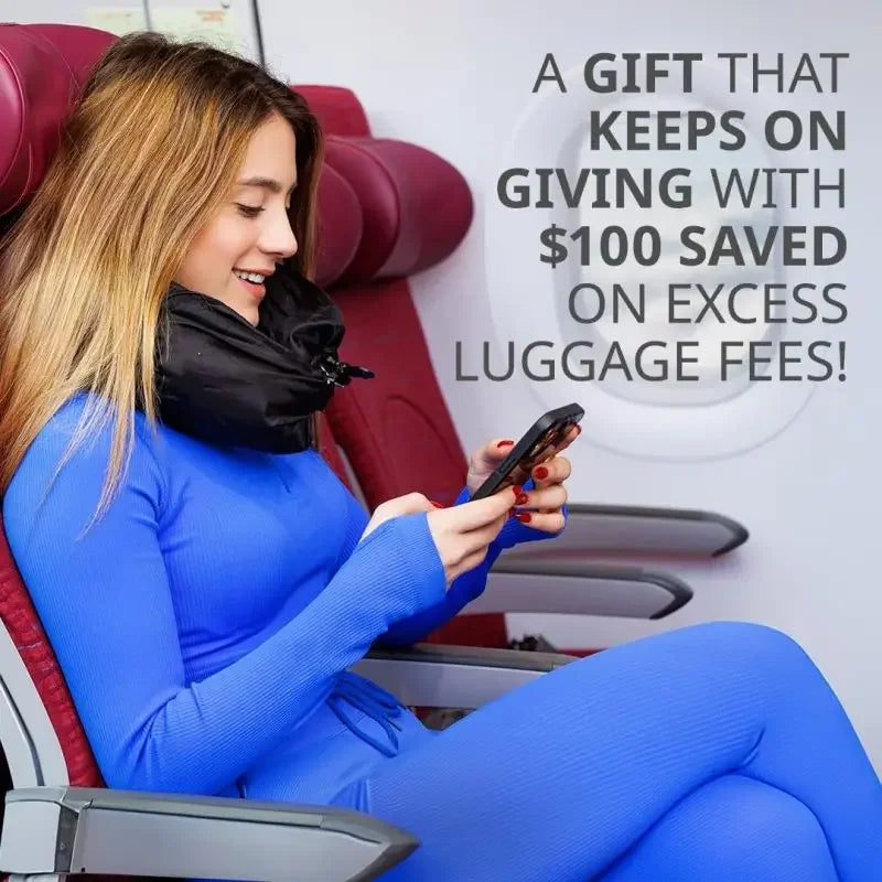 Discover Ultimate Comfort Anywhere with Our Portable, Refillable Stuffable Neck Pillow for Travel! - The Little Market Shop