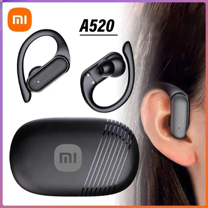 Xiaomi A520 Bluetooth 5.3 Earhook Earphones HiFi Stereo Headset Mic - The Little Market Shop