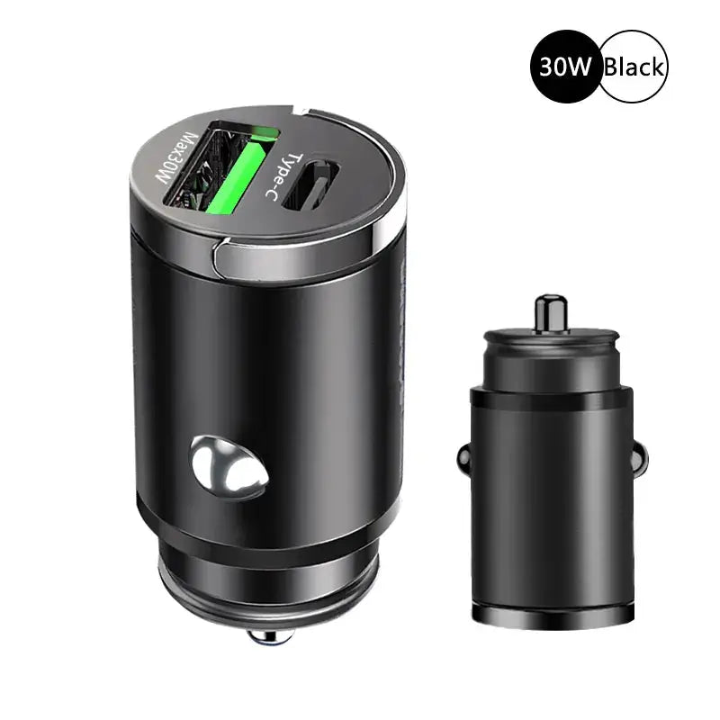 Fast charging car adapter 100W Mini Car Charger for iPhone & Samsung Smartphones. - The Little Market Shop
