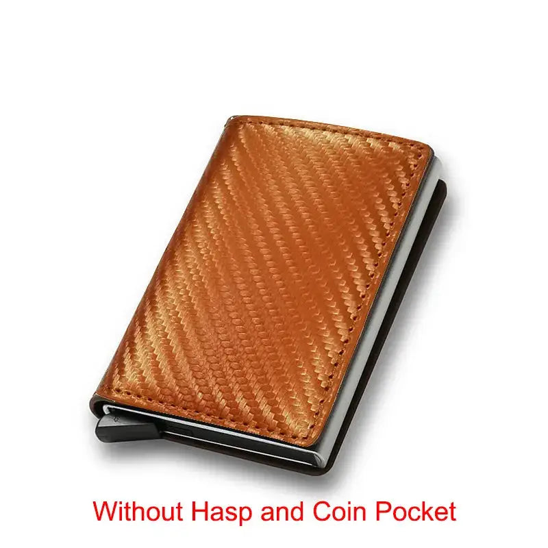 Sleek and Secure Carbon Fiber Slim Aluminium Wallet – YRFID-Blocking Men's Wallet Credit Card Holder! - The Little Market Shop