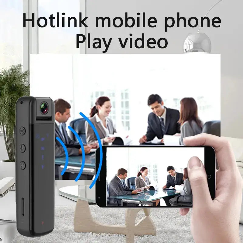 Ultimate Surveillance with Our 1080P Night Vision Mini WiFi Camera – Your Portable Law Enforcement Recorder for Outdoor Adventures! - The Little Market Shop