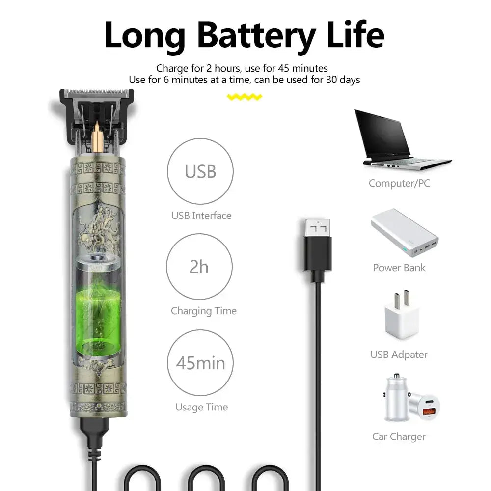 Precision Haircare at Your Fingertips: Electric Hair Cutting Machine Hair Clipper for Salon-Quality Results! Order Now - The Little Market Shop