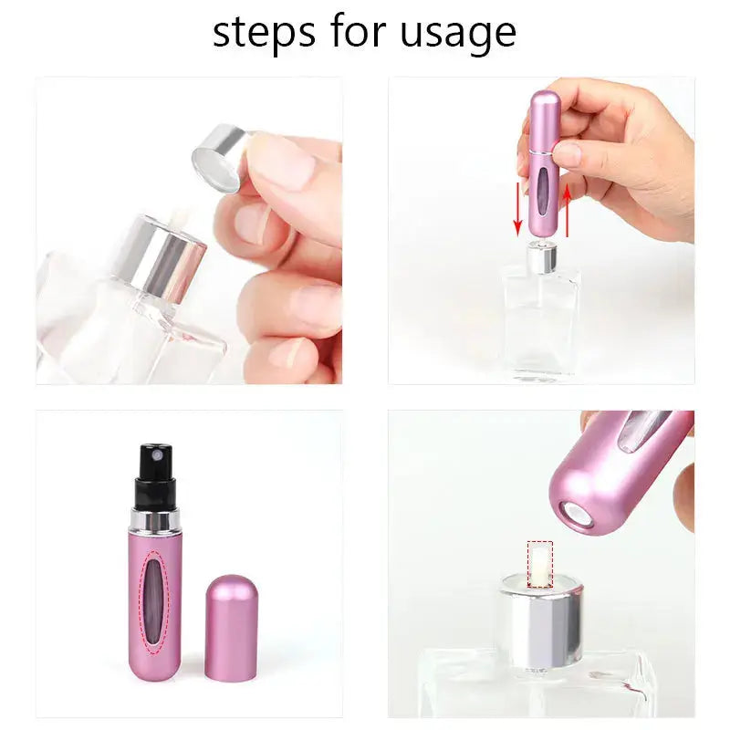 Portable Perfume Refill Bottle - Mini Travel Spray for Fragrance 5ml - The Little Market Shop