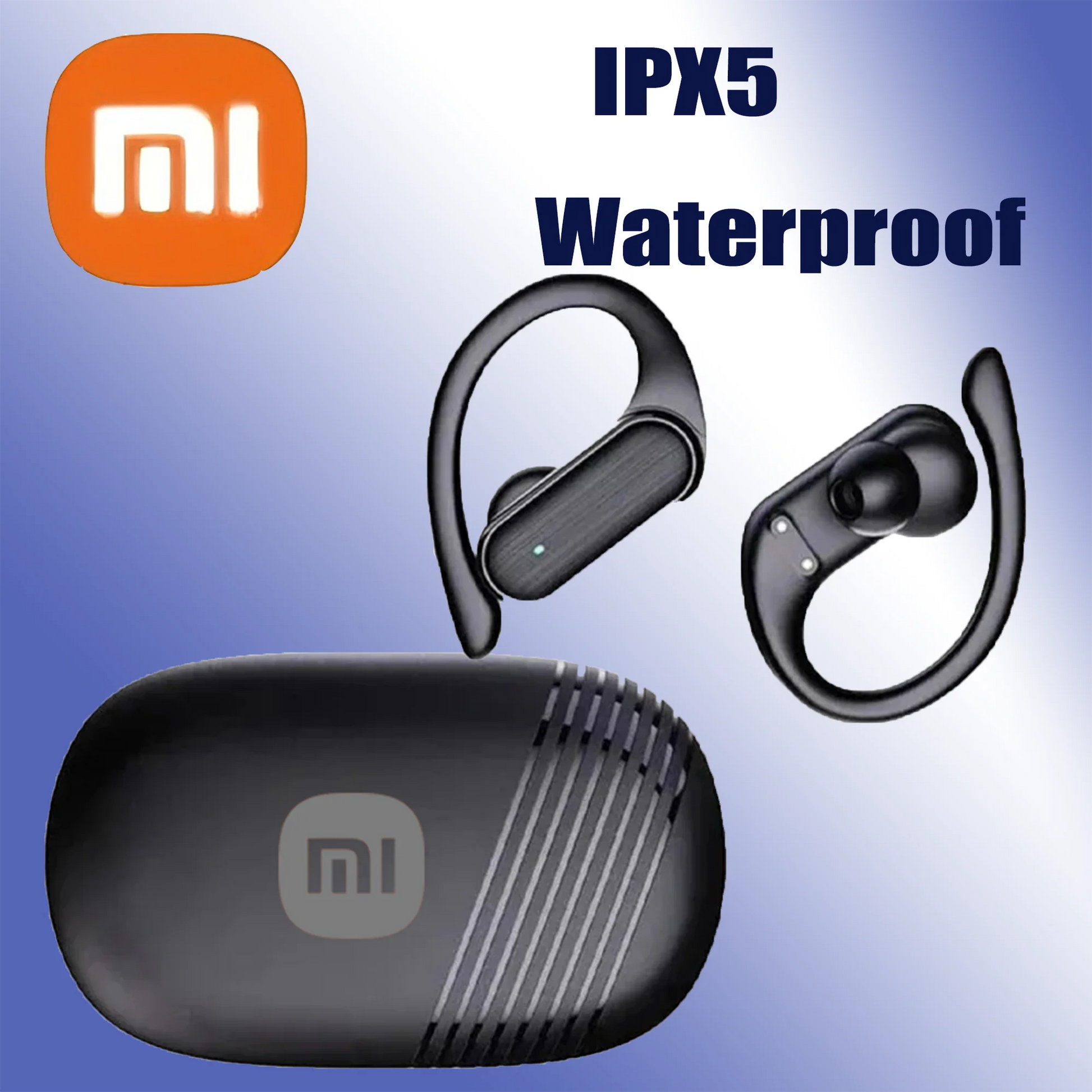 Xiaomi A520 Bluetooth 5.3 Earhook Earphones HiFi Stereo Headset Mic - The Little Market Shop