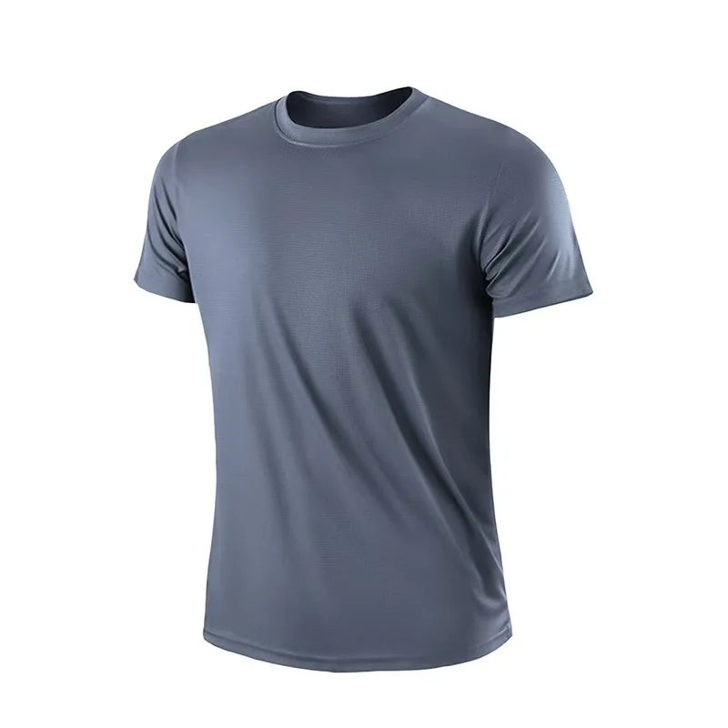 Men’s Breathable Quick-Dry Sports T-Shirt – Lightweight Short Sleeve Gym & Fitness Top - The Little Market Shop