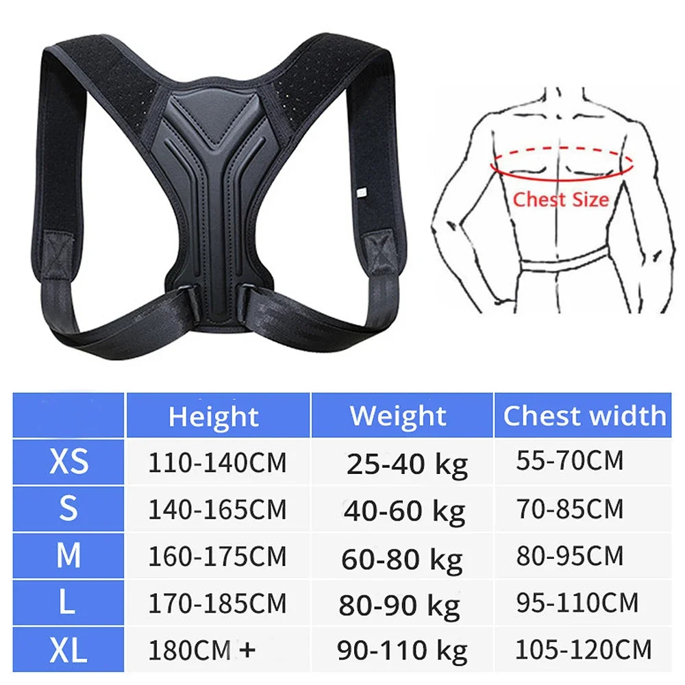 Adjustable Posture Corrector Belt - Back, Shoulder, Home Office, and Sports - The Little Market Shop