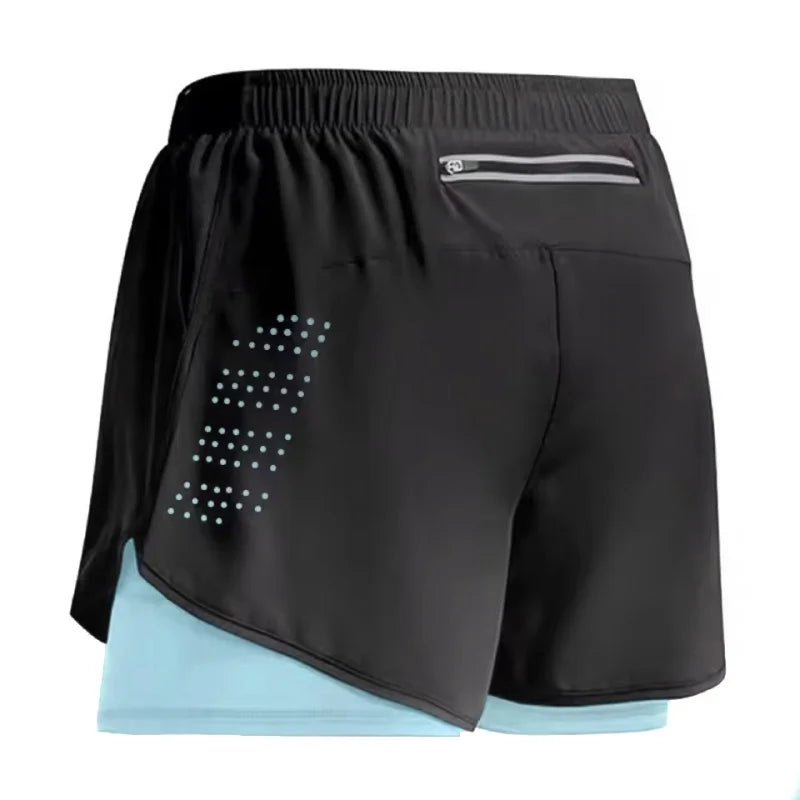 Men's Elite 2-in-1 Workout Shorts – Quick-Dry Running, Gym & Training Performance