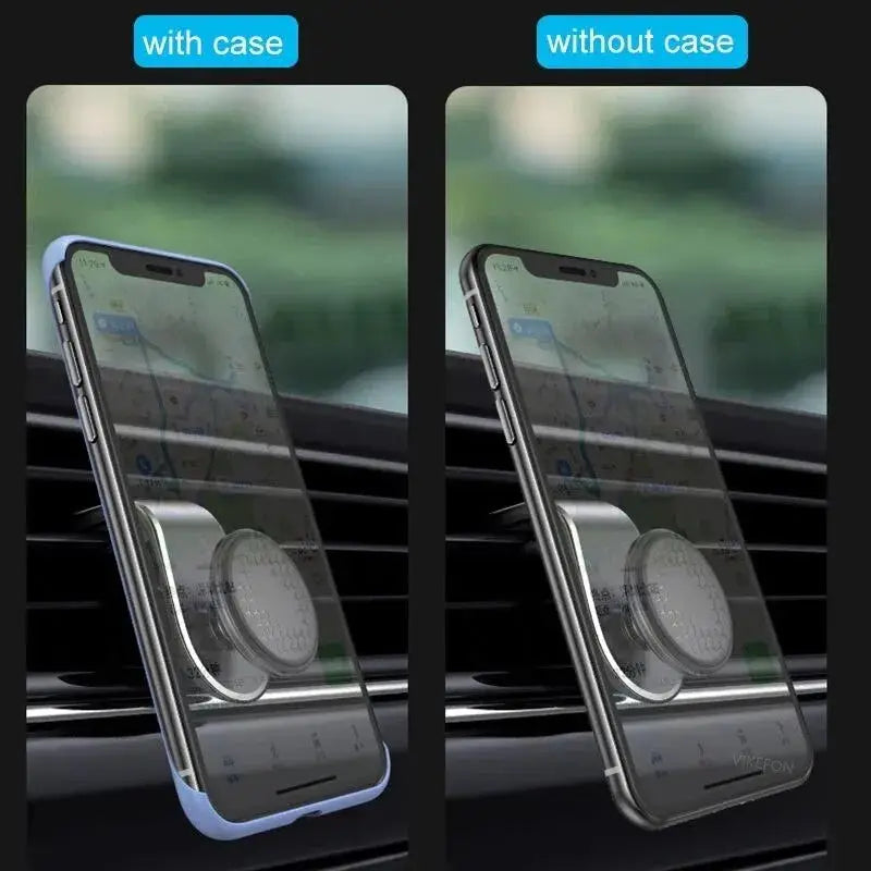 Secure Your Phone on the Go with our Magnetic Car Phone Holder Stand for Air Vent iPhone Samsung Xiaomi - The Little Market Shop