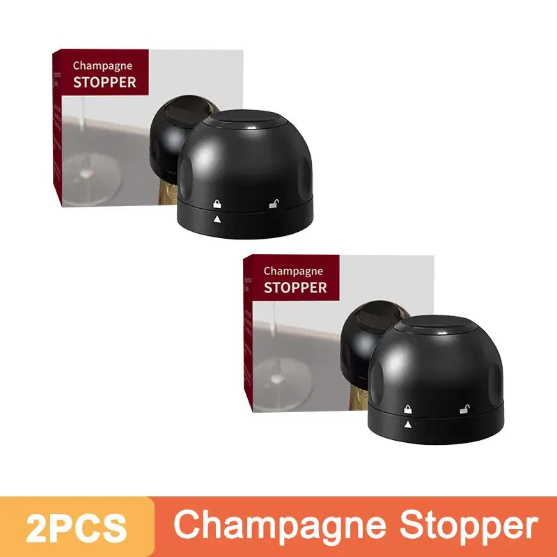 Keep Your Wine Champagne Fresh with Our Reusable Silicone Wine Vacuum Stopper for Sparkling Wine , Beer Preservation. Order Now for Extended Flavour!1/2Pcs - The Little Market Shop