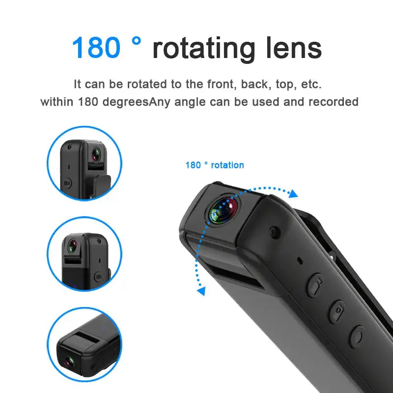 Ultimate Surveillance with Our 1080P Night Vision Mini WiFi Camera – Your Portable Law Enforcement Recorder for Outdoor Adventures! - The Little Market Shop