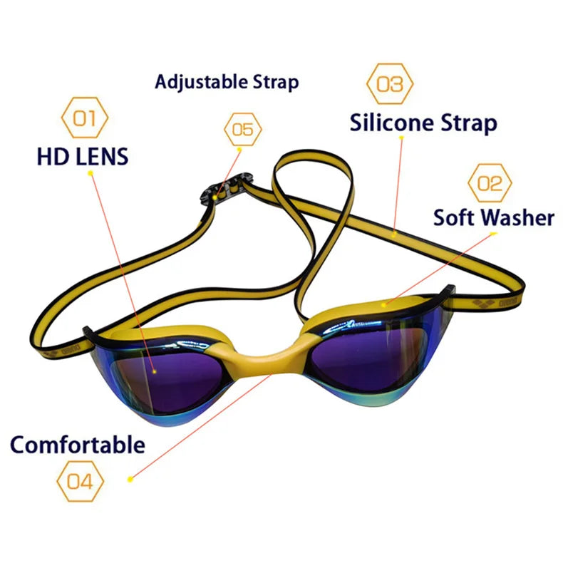 ARENA Anti-Fog HD Swim Goggles - Leak-Proof, UV Protection, Adjustable Fit - The Little Market Shop