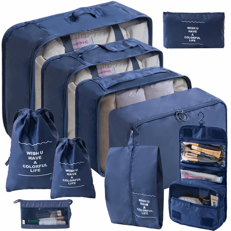 Travel Packing Cubes Set for an Organised Suitcase