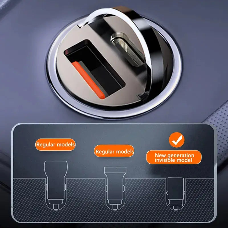 Fast charging car adapter 100W Mini Car Charger for iPhone & Samsung Smartphones. - The Little Market Shop