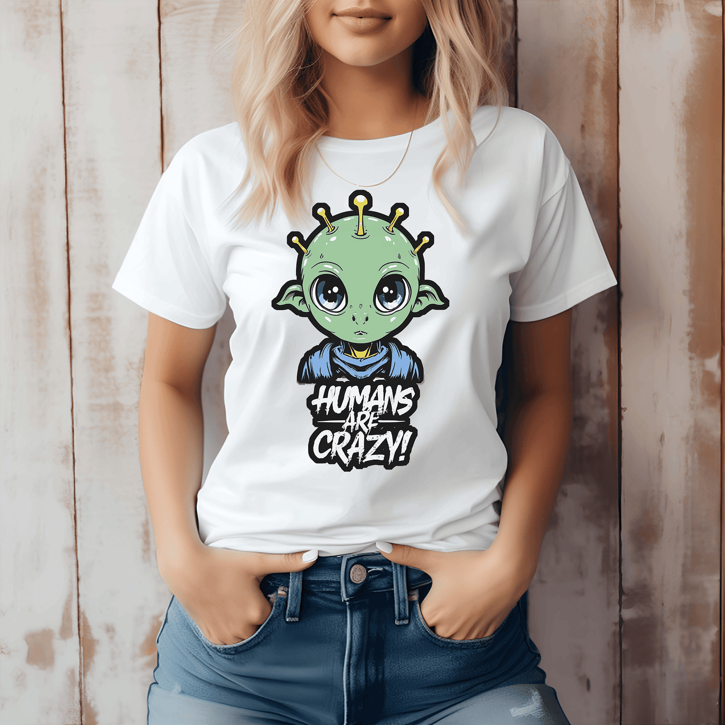 Humans are crazy Women's Relaxed T-Shirt - The Little Market Shop