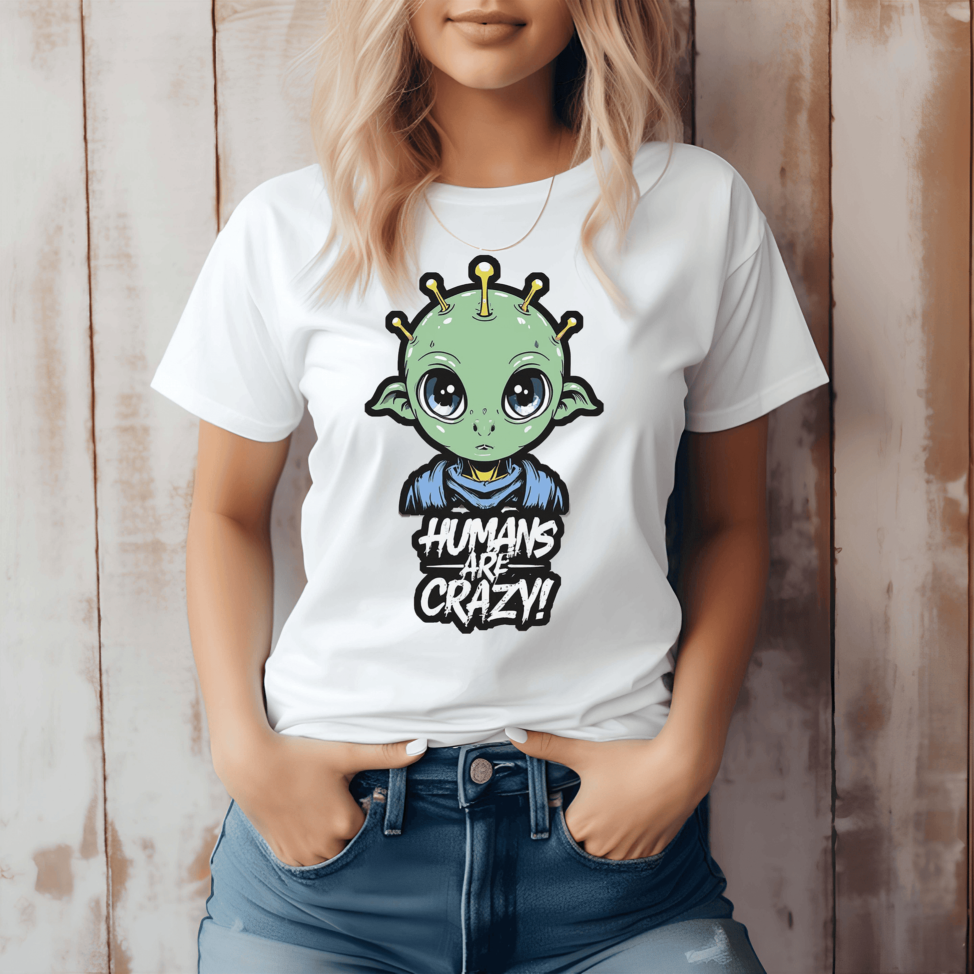 Humans are crazy Women's Relaxed T-Shirt - The Little Market Shop